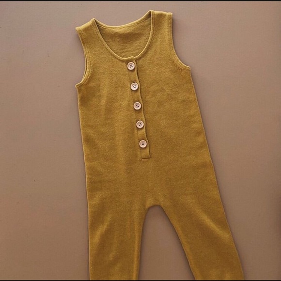 Button Up One-Piece - Harvest Gold - Picture 3 of 3